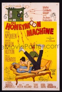 #9279 HONEYMOON MACHINE 1sh '61 Steve McQueen 
