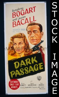 #8655 DARK PASSAGE Aust db '47 Bogart, Bacall 