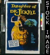 #284 DAUGHTER OF DR JEKYLL 1sh '57 Agar 