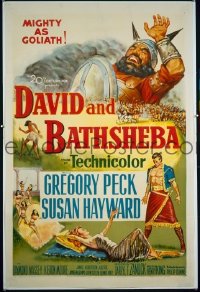 #9098 DAVID & BATHSHEBA 1sh '51 Peck 