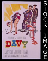 #1168 DAVY 1sh '57 Ealing comedy! 