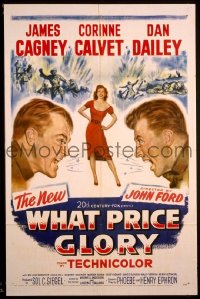#9945 WHAT PRICE GLORY 1sh '52 James Cagney 