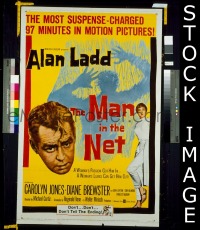 #298 MAN IN THE NET 1sh '59 Alan Ladd 