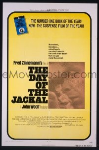 #1169 DAY OF THE JACKAL 1sh '73 Zinnemann 