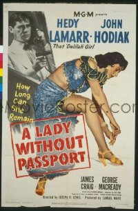 #1640 LADY WITHOUT PASSPORT 1sh50 Hedy Lamarr 