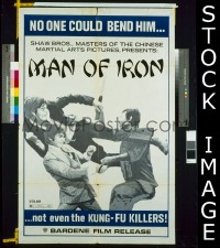#7967 MAN OF IRON 1sh '72 Shaw Brothers!