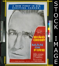 #9461 MAN ON FIRE 1sh '57 Bing Crosby 