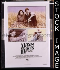 A236 DAYS OF HEAVEN one-sheet movie poster '78 Richard Gere, Brooke Adams