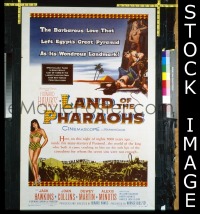 #9377 LAND OF THE PHARAOHS 1sh '55 Collins 