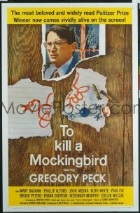 #357 TO KILL A MOCKINGBIRD one-sheet movie poster '63 Gregory Peck classic!!