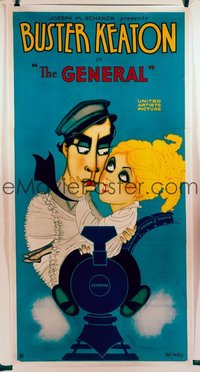 295 GENERAL linen 3sh '27 Hap Hadley art of Buster Keaton & Marion Mack!