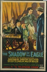 JW 013 SHADOW OF THE EAGLE ch5 one-sheet movie poster '32 John Wayne