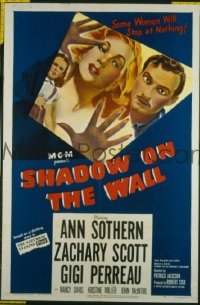 Q551 SHADOW ON THE WALL one-sheet movie poster '49 Sothern, film noir