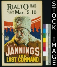 d086 LAST COMMAND window card movie poster '28 best actor Emil Jannings!