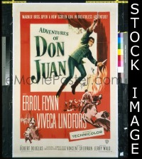 #210 ADVENTURES OF DON JUAN 1sh '49 Flynn 