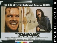 #5079 SHINING British quad movie poster '80 Stanley Kubrick