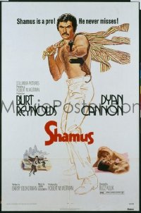 Q554 SHAMUS one-sheet movie poster '73 Burt Reynolds, Cannon