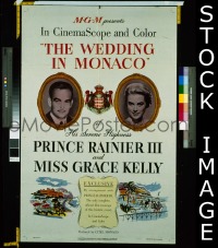 #568 WEDDING IN MONACO 1sh '56 Grace Kelly 
