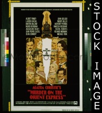A859 MURDER ON THE ORIENT EXPRESS one-sheet movie poster '74 Finney
