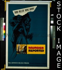 #359 MURDER REPORTED 1sh '58 Judo Killer! 