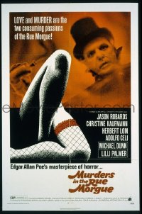#361 MURDERS IN THE RUE MORGUE 1sh 71 Robards 