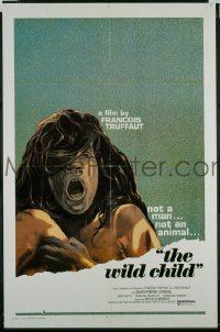 #1981 WILD CHILD 1sh '70 F. Truffaut classic! 