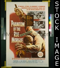 #191 PHANTOM OF THE RUE MORGUE 1sh '54 3D 
