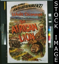 #0131 AFRICAN LION 1sh '55 Walt Disney 