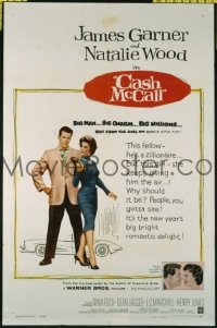 P349 CASH McCALL one-sheet movie poster '60 James Garner, Wood