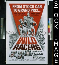 #1982 WILD RACERS 1sh '68 Fabian, car racing! 