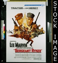 Q543 SERGEANT RYKER one-sheet movie poster '68 Lee Marvin, Miles