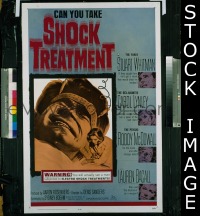 #1861 SHOCK TREATMENT 1sh '64 electroshock! 