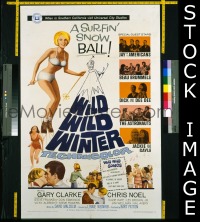 Q871 WILD WILD WINTER one-sheet movie poster '66 rock 'n' roll