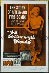 #361 GREEN-EYED BLONDE 1sh '57 Susan Oliver 