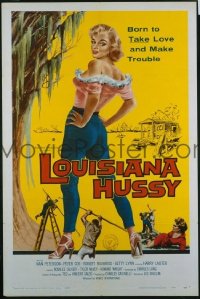 #277 LOUISIANA HUSSY 1sh '59 very bad girl! 
