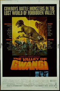 Q799 VALLEY OF GWANGI one-sheet movie poster '69 Harryhausen