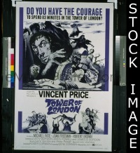 #8425 TOWER OF LONDON 1sh '62 Vincent Price