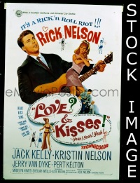 #9425 LOVE & KISSES 1sh '65 Rick Nelson 