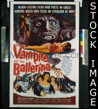 #551 VAMPIRE & THE BALLERINA 1sh '62 Remy 