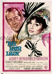 #075 MY FAIR LADY Italian poster '64 Hepburn 