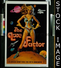 #7512 LOVE FACTOR 1sh '69 sci-fi sex! 