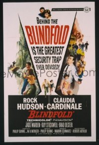 P243 BLINDFOLD one-sheet movie poster '66 Rock Hudson