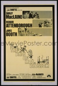 P245 BLISS OF MRS BLOSSOM one-sheet movie poster '68 Shirley MacLaine