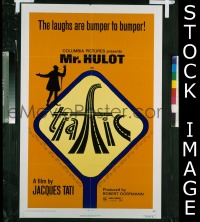 #9898 TRAFFIC 1sh '73 Tati as Mr. Hulot! 