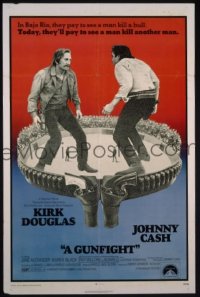 #221 GUNFIGHT 1sh '71 Kirk Douglas, Cash 