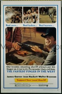 B050 SUPPORT YOUR LOCAL SHERIFF one-sheet movie poster '69 James Garner