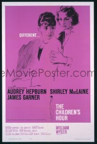 A157 CHILDREN'S HOUR one-sheet movie poster '62 Audrey Hepburn