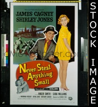 #434 NEVER STEAL ANYTHING SMALL 1sh 59 Cagney 