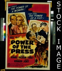 #8161 POWER OF THE PRESS 1sh '43 Sam Fuller