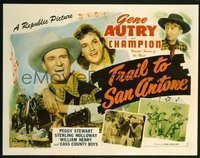t262 TRAIL TO SAN ANTONE style A half-sheet movie poster '47 Gene Autry